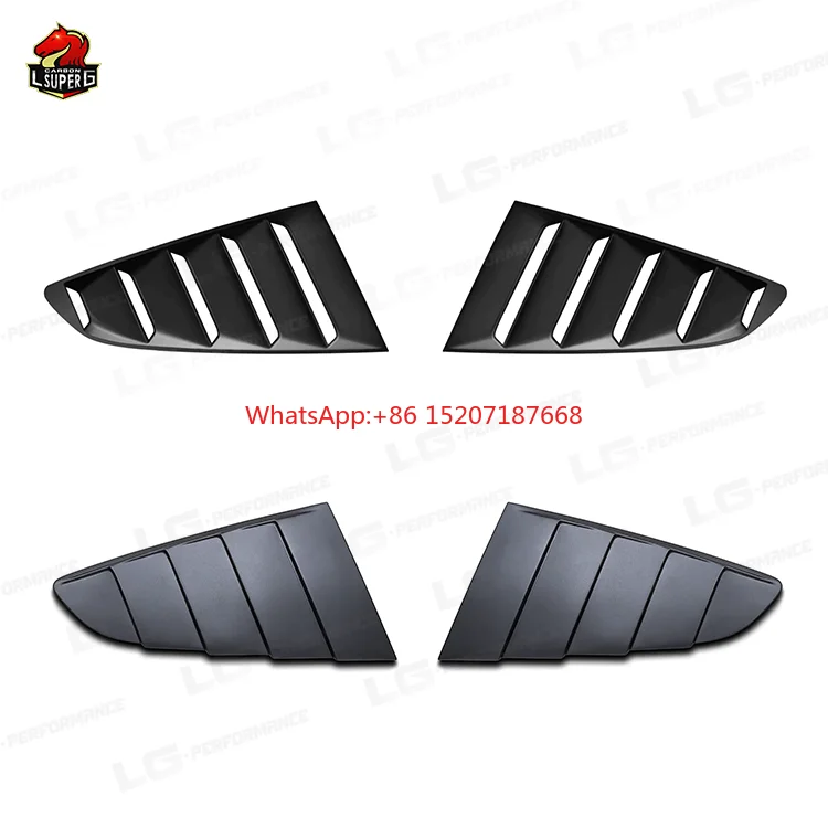 

Rear Window Louvers For Ford Mustang 2015 to 2023 with Excellent Fitment and Quality Classic style PFT style