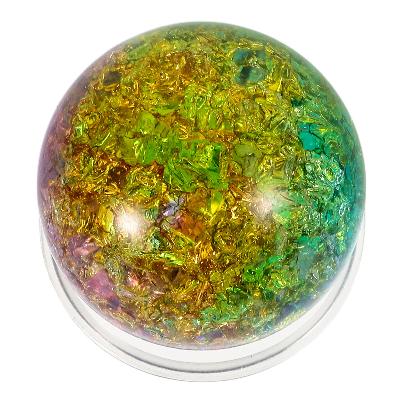 1Set Decorative Ice Cracked Glass Sphere Ball Multi-Functional Glass Globe for Aquarium Bonsai Fountains Home Office Decor