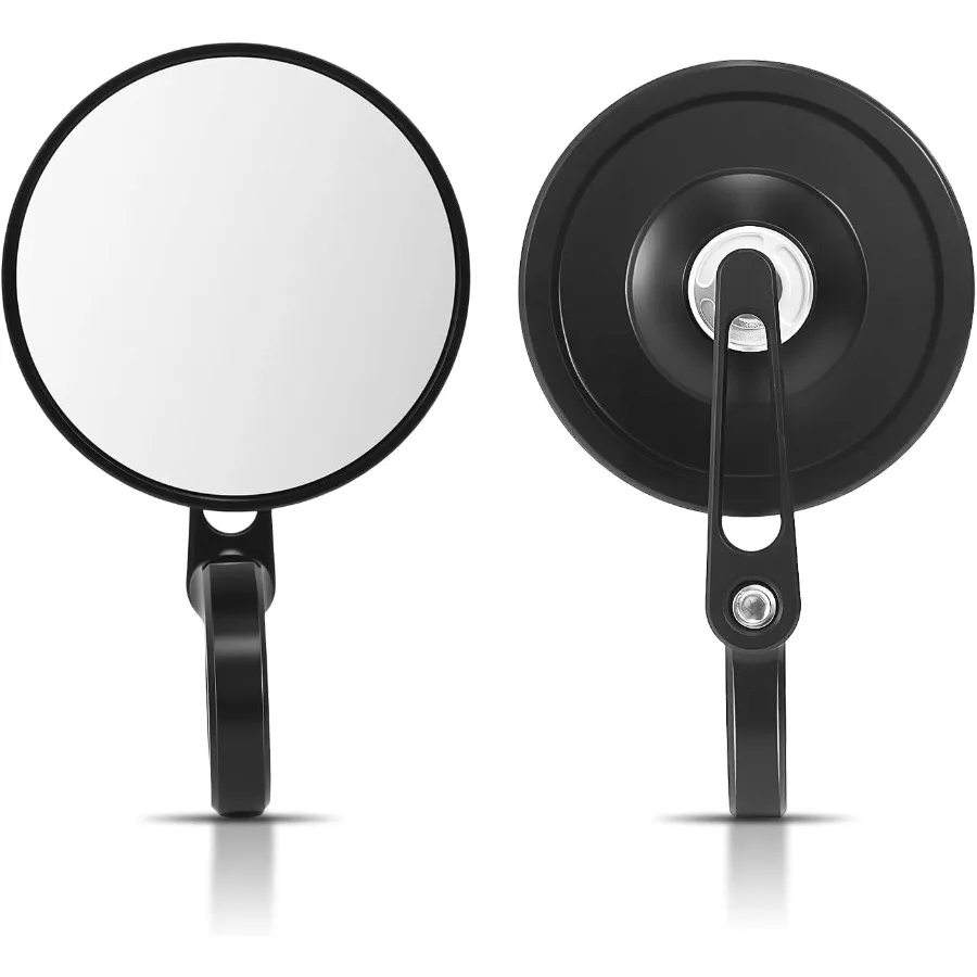 

Universal Vintage Motorcycle Round Bar End Rear View ATV Side Mirrors Adjustable for 7 8 and 1 Handlebars Ideal for OffRoad Rid