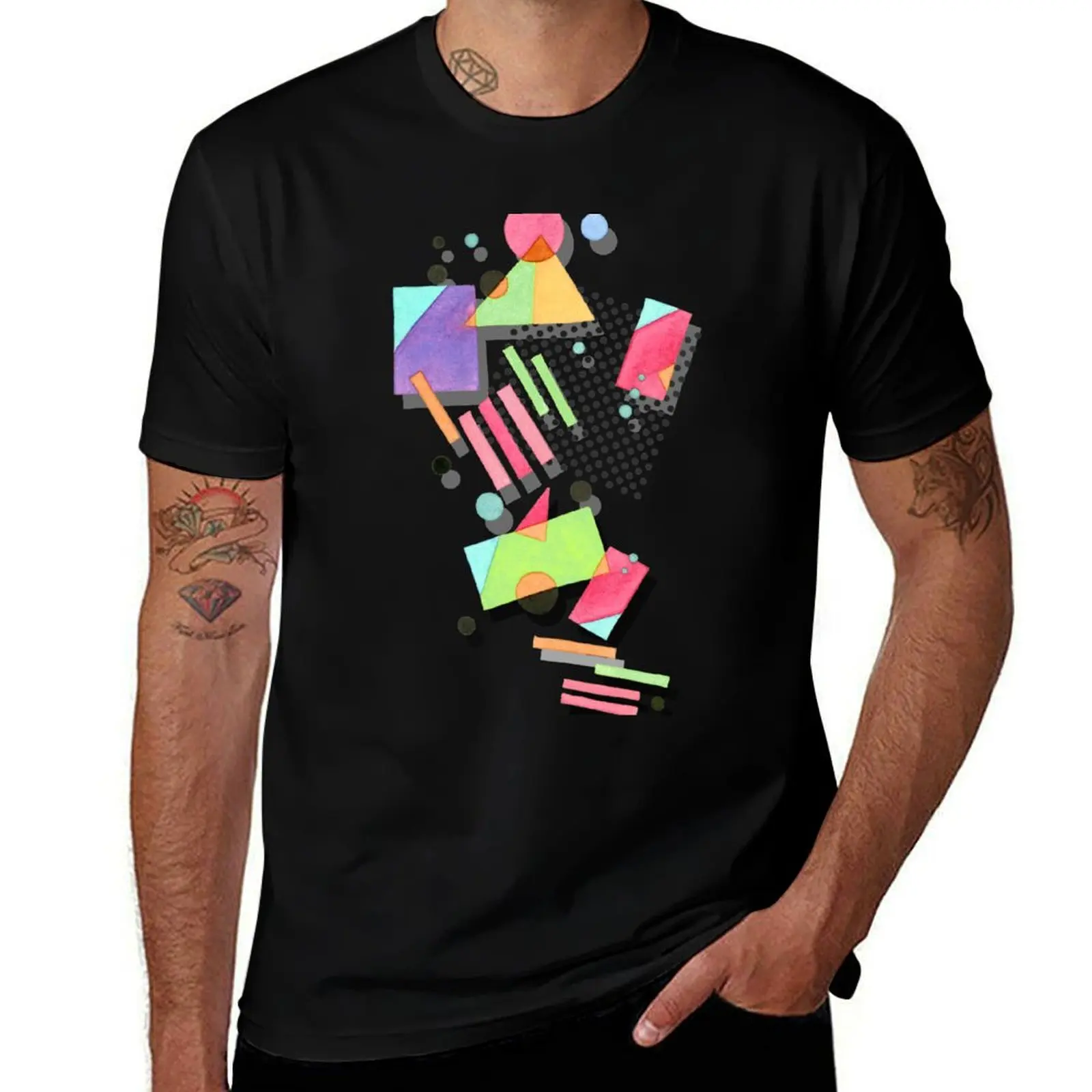 

Retro 80s Geometric T-Shirt boys whites anime new gifts and t-shirts tshirts for men