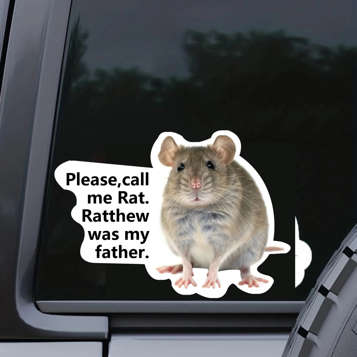 Me Rat Car Sticker External Accessories Diverting Decoration For Window Bumper Sticker Waterproof Vinyl Decals