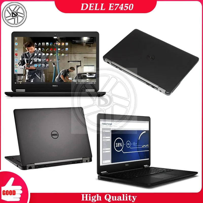 DELL E7450 Core i5 8GB RAM HDD/SSD Diagnostic Rugged Laptop for Mb Star C4/C5/C6 or ICOM NEXT/A2/A3 and 5054 Diagnostic Tool