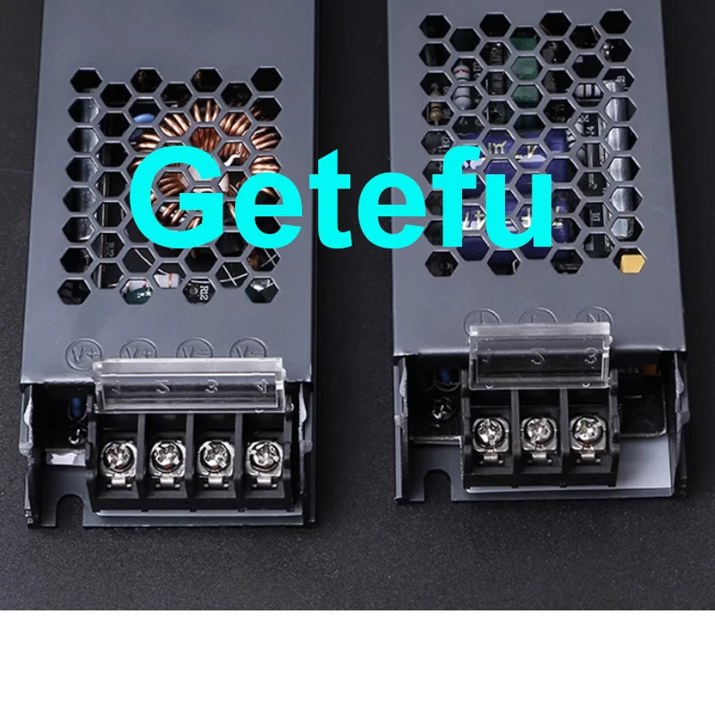 Ultra dünne LED-Strom versorgung DC 12V 24V Licht transformatoren 60W 200W 300W 400W W AC170-265V wandler Treiber für Streifen – Detail 2