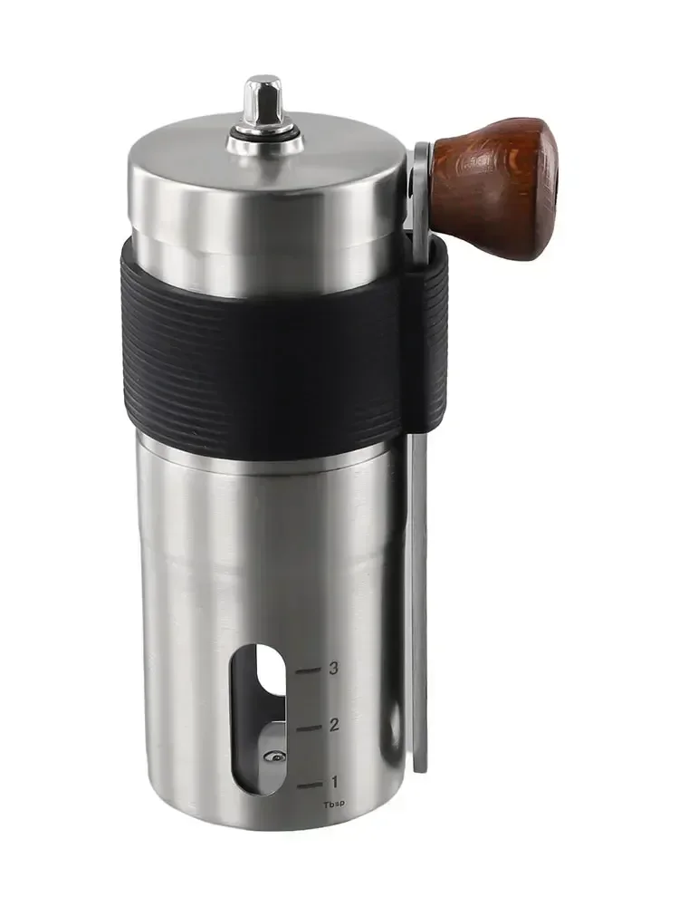 Manual Coffee Bean Grinder Sliver Stainless Steel 4.8*12.5cm Easy To Clean Easy To Grip Espresso Hand Mill Brand New