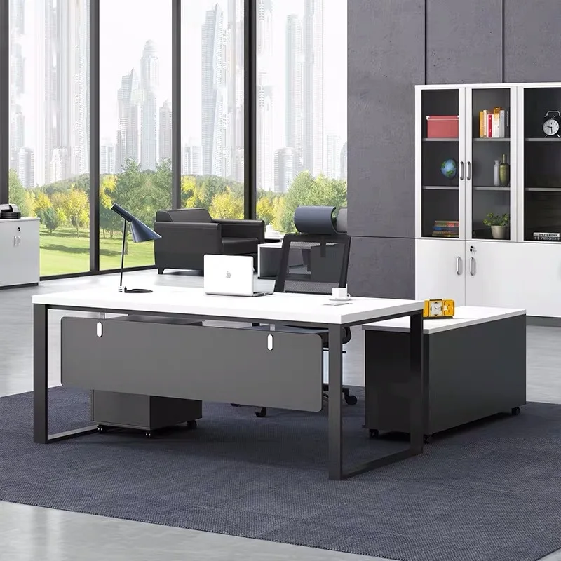 

Desk Boss Table Modern Simple Office Desk And Chair Combination Office Manager Table Large Desk Office Furniture