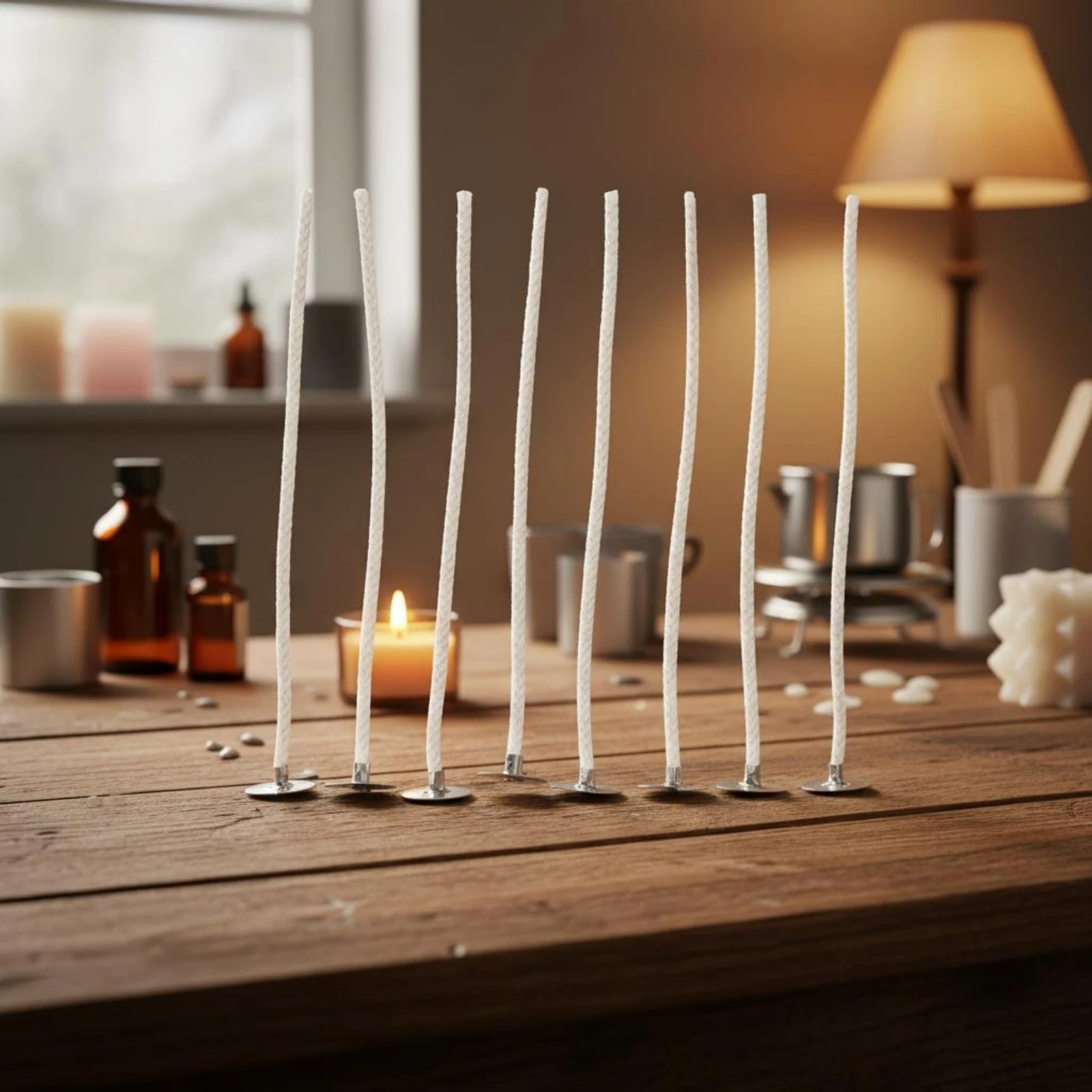 Candle Wick Smokeless Pre-Waxe - Cotton Wick Organic ulasan dan harga