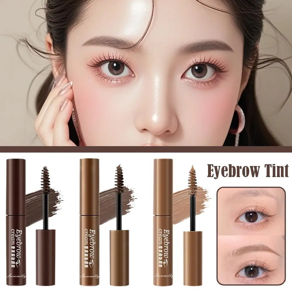 เจลย้อมคิ้วสีน้ำตาลอ่อนแบบลอกออกได้ กันน้ำ ติดทนนาน ไม่เลอะเปื้อน ครีมย้อมคิ้วแบบน้ำ แต่งหน้า