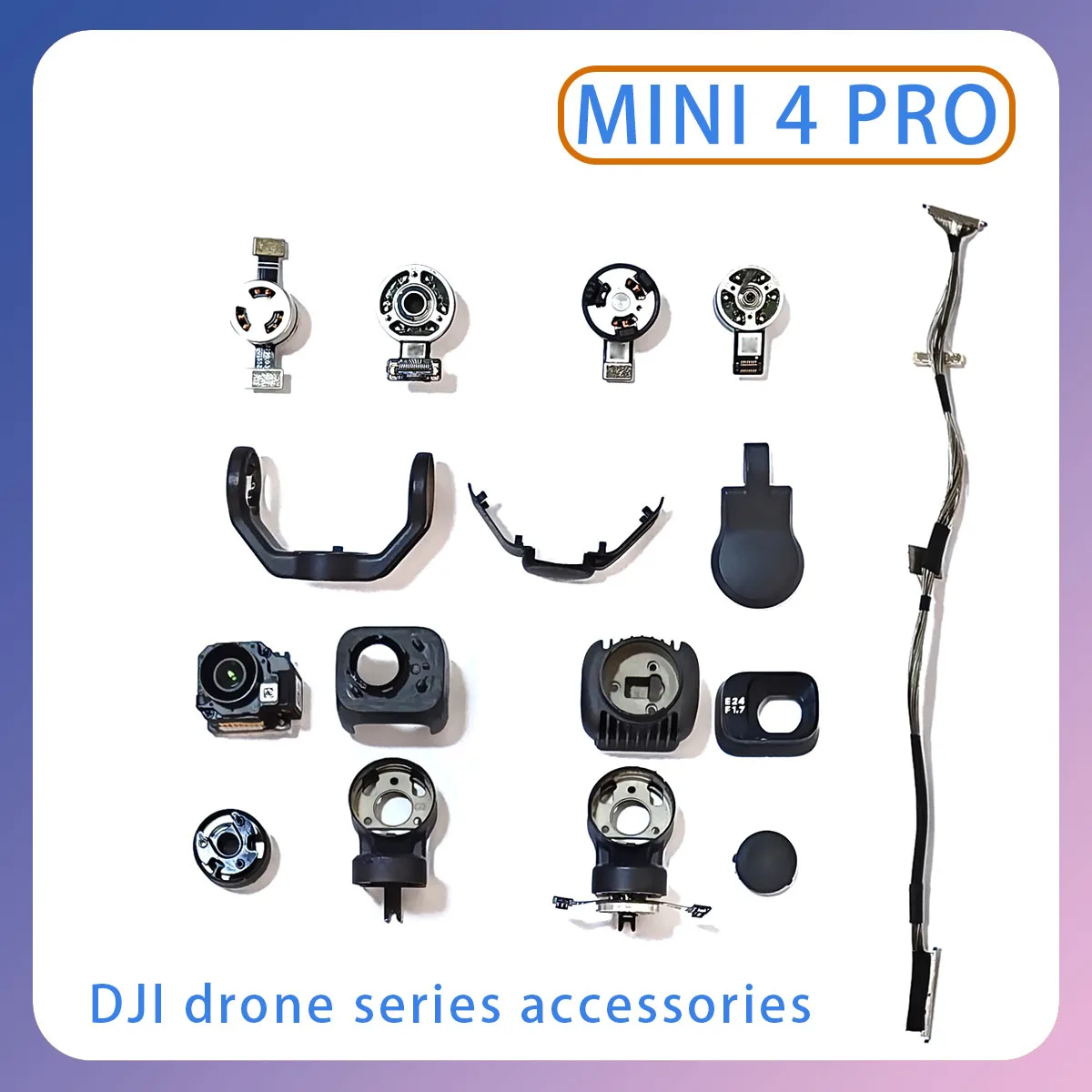 

Original Mini 4pro gimbal YRP motor upper lower bracket signal line UV ring cover plate suitable for DJI drone parts maintenance