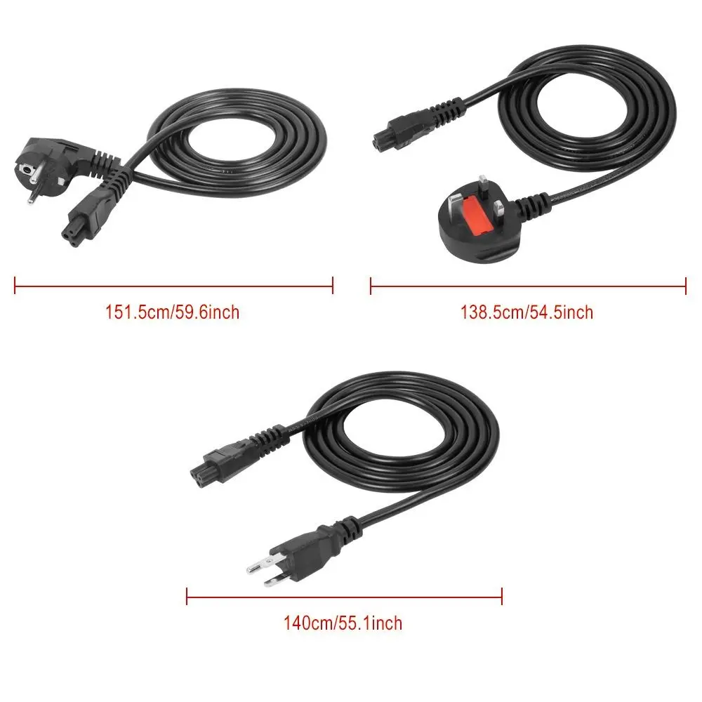 Power Supply Wire Power Supply Adapter Cord Electric Scooter EU Plug Charging Line Battery Charge Cable Copper Core