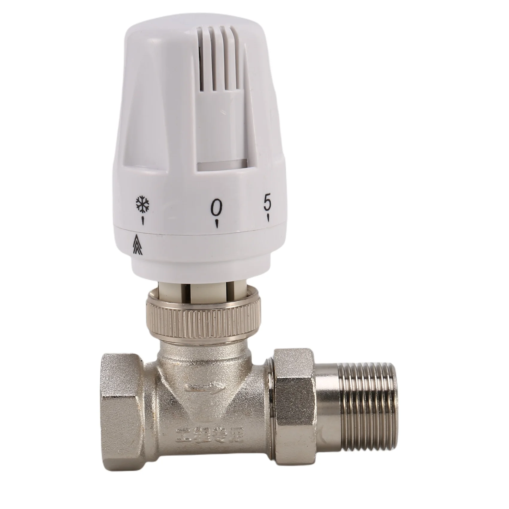 3/4Inch Brass Thermostatic Radiator Valve Straight Type DN20 Automatic Temperature Control Valve Floor Heating