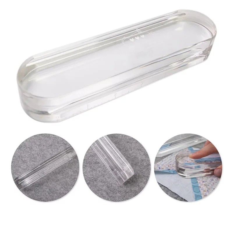 

A29M-Acrylic Tailors Clappers Professional Double Sided Pressing Pad For Quilting Sewing Ironing Fabric Accessories