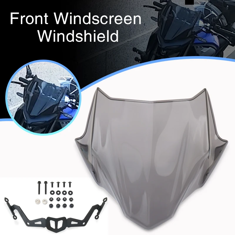 

Motorcycle Accessories Front Windscreen Windshield Fairing Windshield Wind Deflector For MT-03 MT03 MT25 MT-25 2020-2024