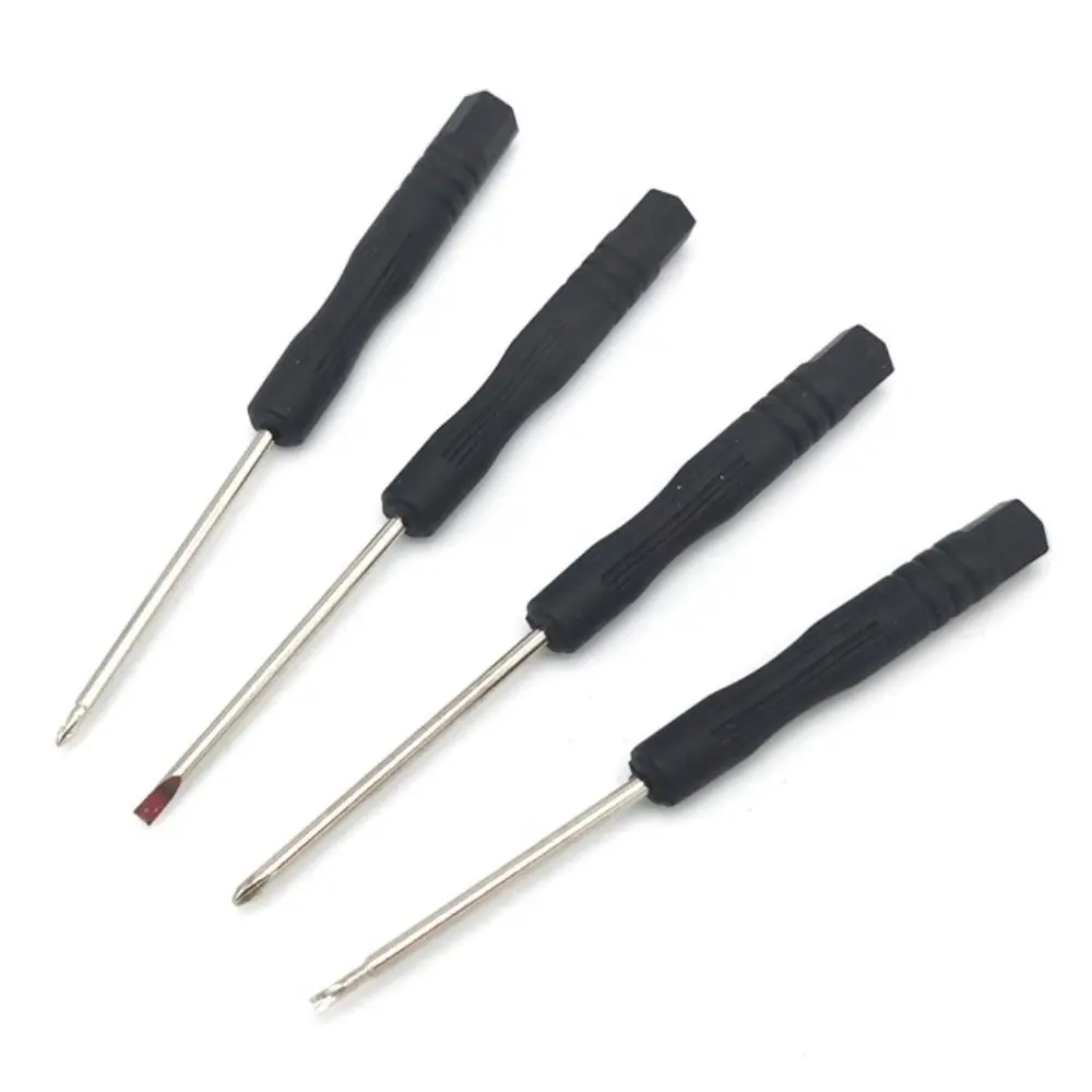 

10Pcs Portable Small Mini Screwdriver Slotted Cross Phone Repair Tool Repair Tool 2mm 3mm Black Disassembly Screwdriver