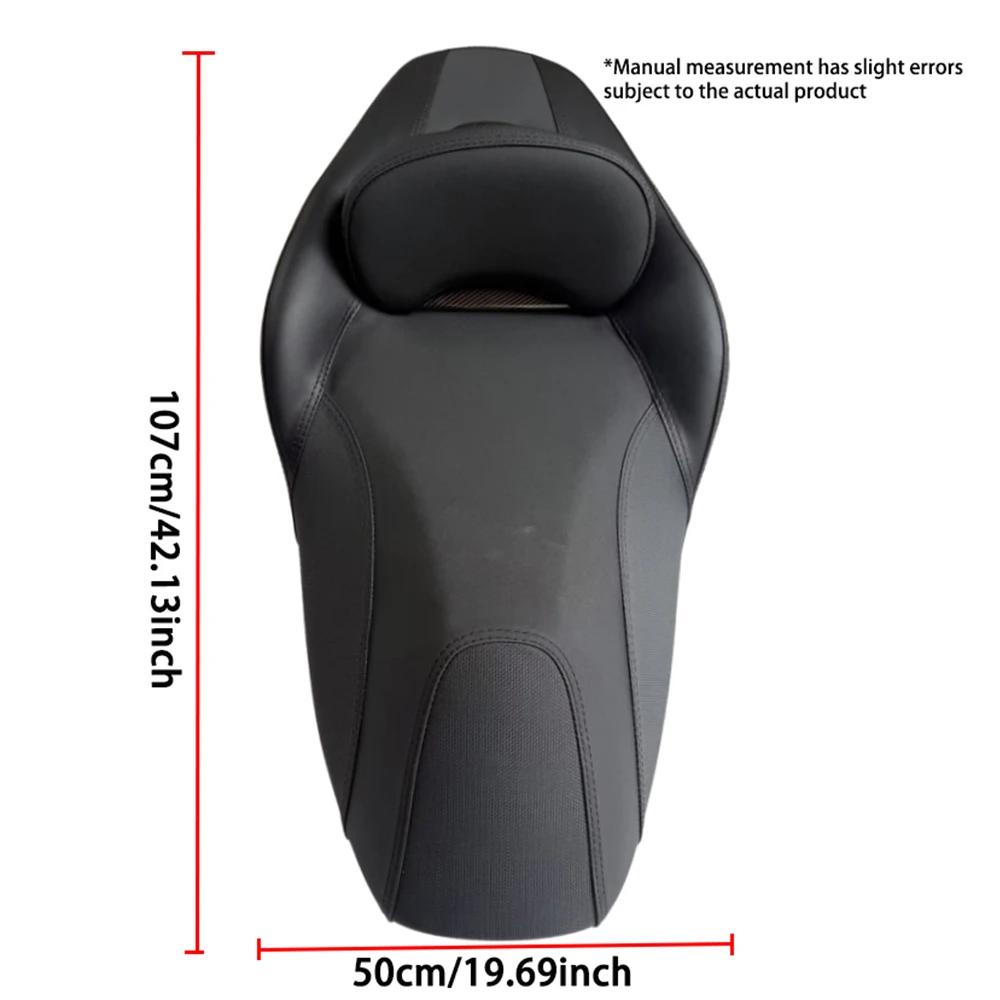 New Arrival Motorcycle Modified Comfort Seat Assembly With Lumbar Support Seat Height Riser Cushion Fit For Yamaha XMAX300 23‑26 - view 2