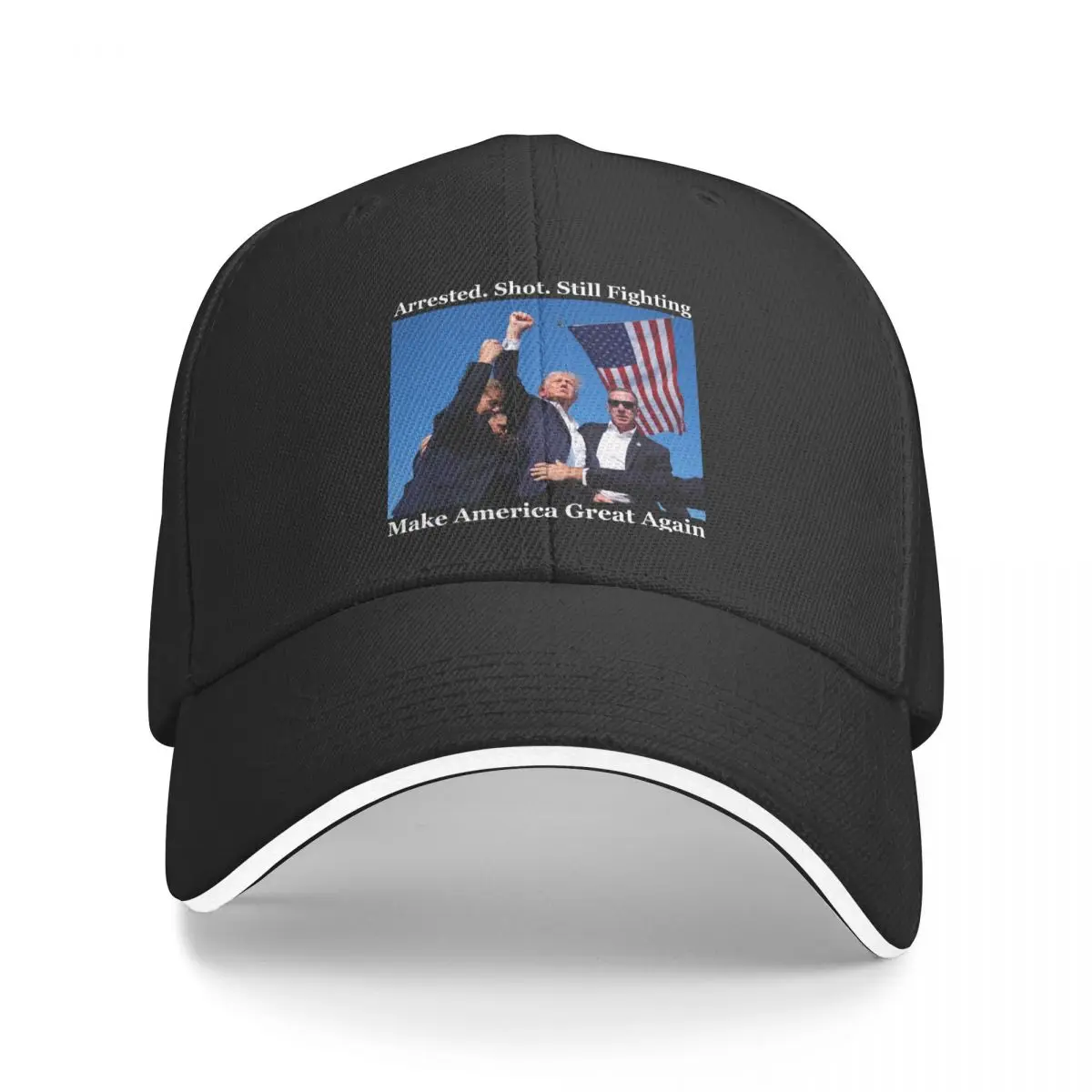 Trump Make America Great Again Baseball Cap Arrested Shot Still Fighting Casual Trucker Hat Men Hot Sale Design Baseball Caps