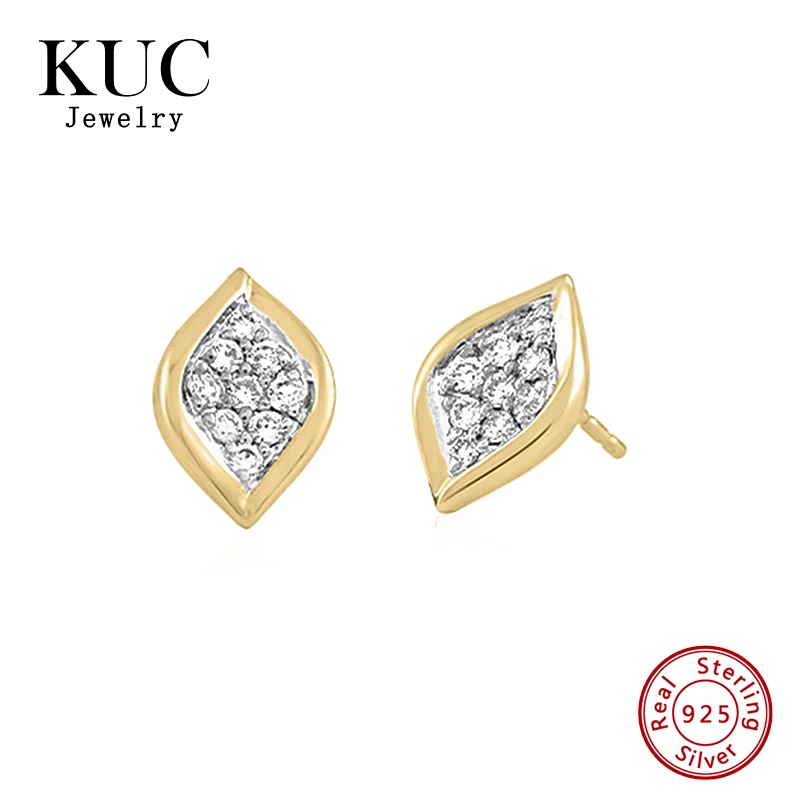 

Fine Jewelry Niche Chic Minimalist Light Luxury 925 Sterling Silver Exquisite Leaf Cluster Zircon Earrings