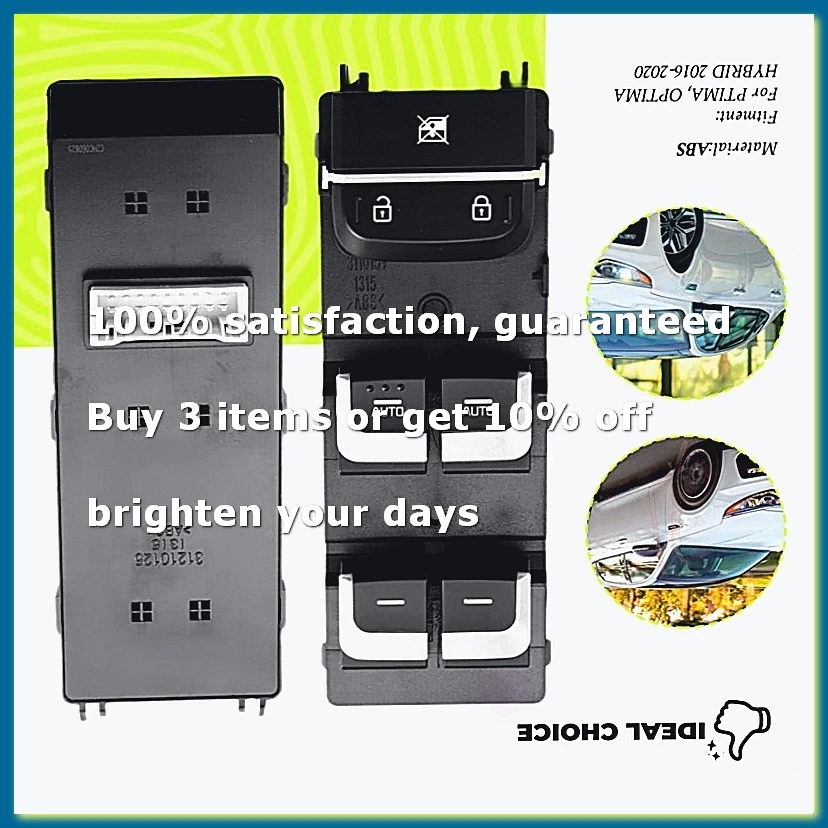 93571D4020 Car Front Left Electric Power Window Master Control Switch Button for , HYBRID 2016-2020