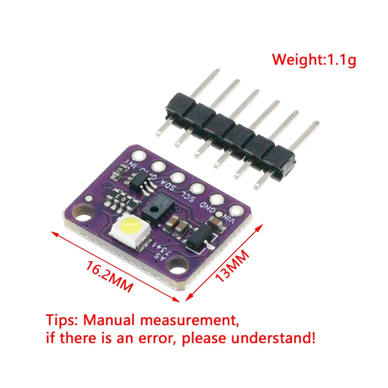 GY-AS7262 AS7263 AS7341 as7343 visible light infrared color color spectrometer sensor module