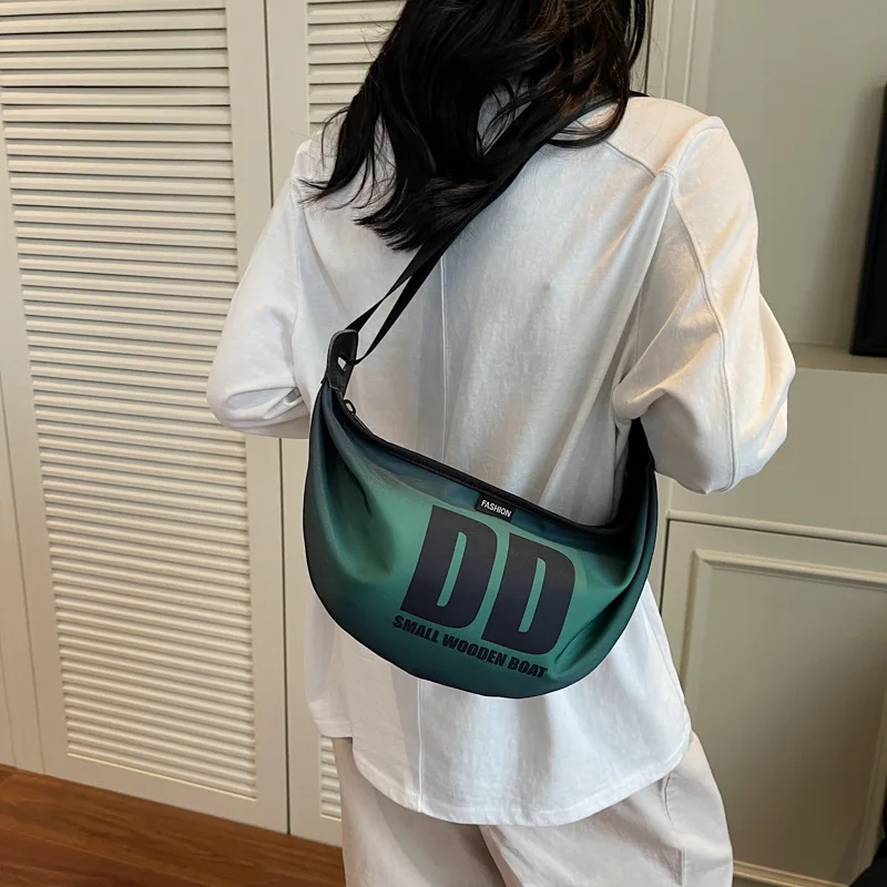 

​ ​ Сумка через плечо с эффектом омбре для женщин, модная сумка через плечо с градиентом, уникальный минималистичный дизайн, стильная повседневная сумка на каждый день ​