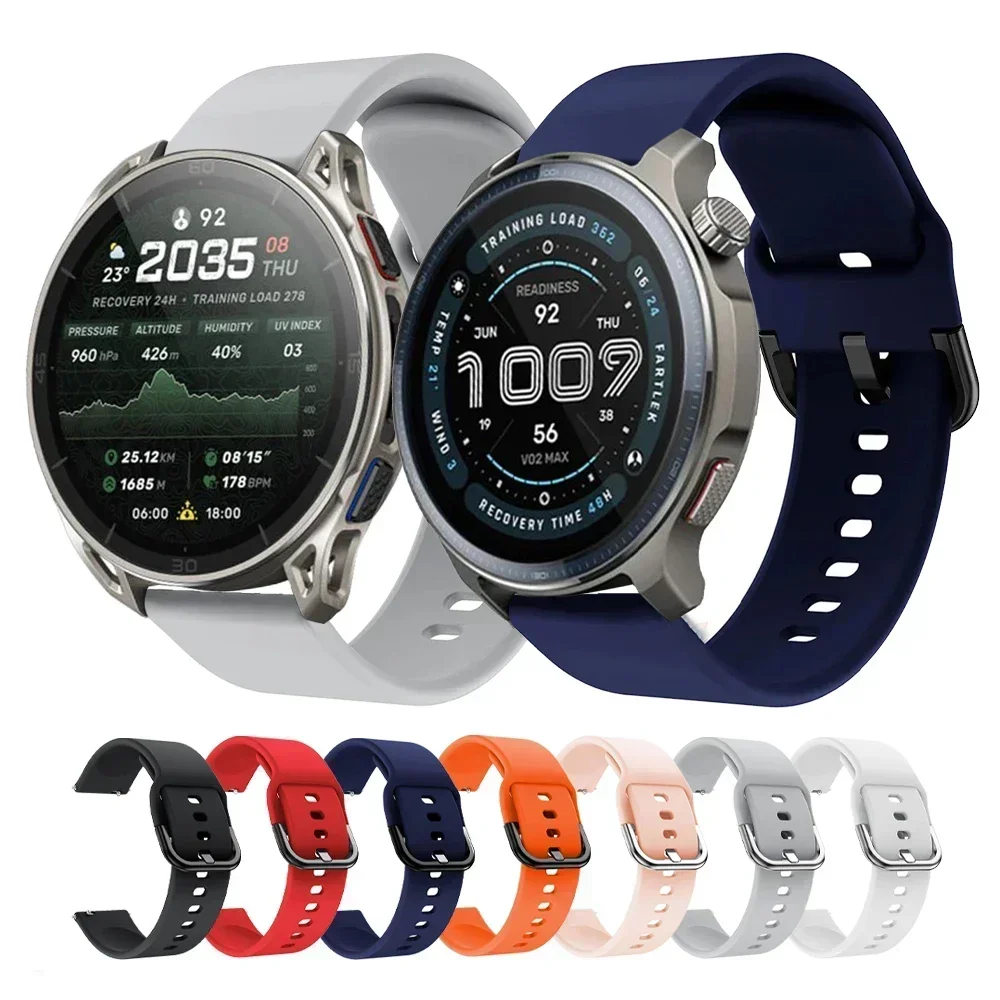 For Huami Amazfit BALANCE 2 Smart Watch Band Silicone 20/22mm Bracelet For Amazfit Cheetah 2 Ultra 48mm/Bip 6/GTR 3 4/GTS Strap