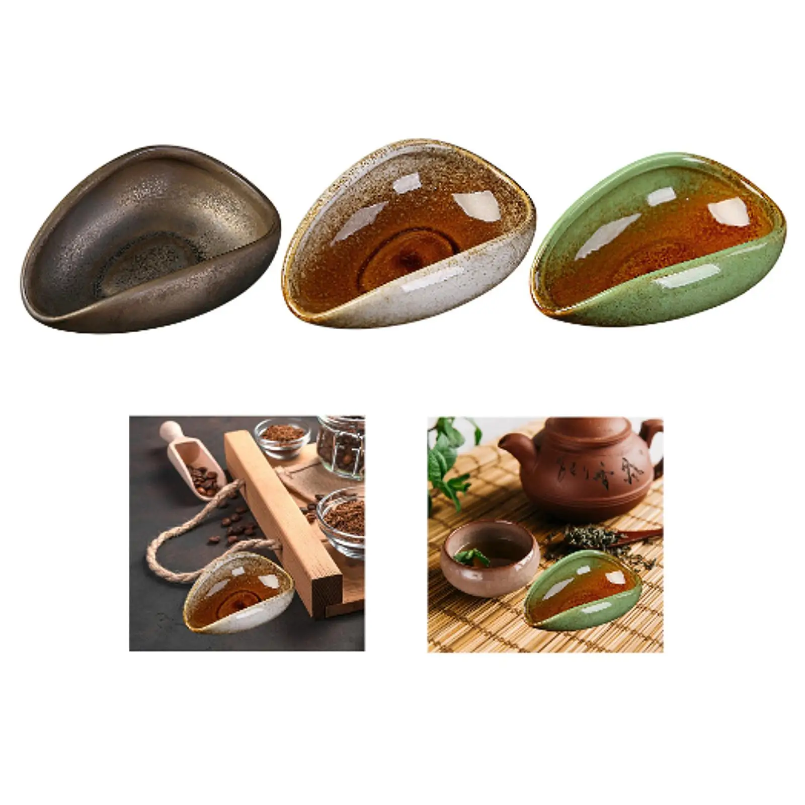 Vaso de chá de porcelana, copo doseador de grãos de café, chá solto resistente e pétalas de flores