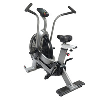 Wind-Resistant Foldable Air Spinning Upright Bike for Home Gym Fitness Chain and Belt Fan for Exercise