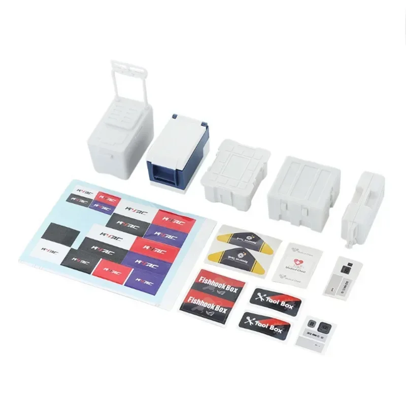 5 個 RC カーガレージシミュレーション冷蔵庫釣り収納ボックスおもちゃ 1/10 スケールアクセサリー RC クローラー用軸 SCX10 TRX6 TRX4