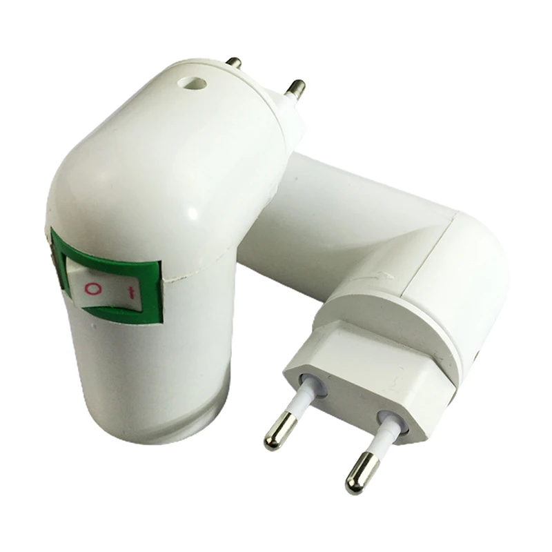 Регулируемый цоколь лампы E27, держатель патрона, вилка адаптера лампы на 360 градусов # 5