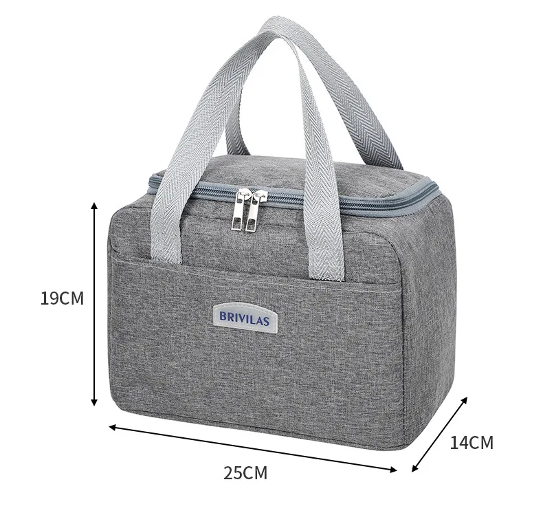 Lunchtasche mit Schultergurt, Griff, Kühltasche für Damen, tragbare Lebensmitteltasche für Arbeit, Studenten, Thermo-Lunchbox, Kühlschranktasche – Detail 28