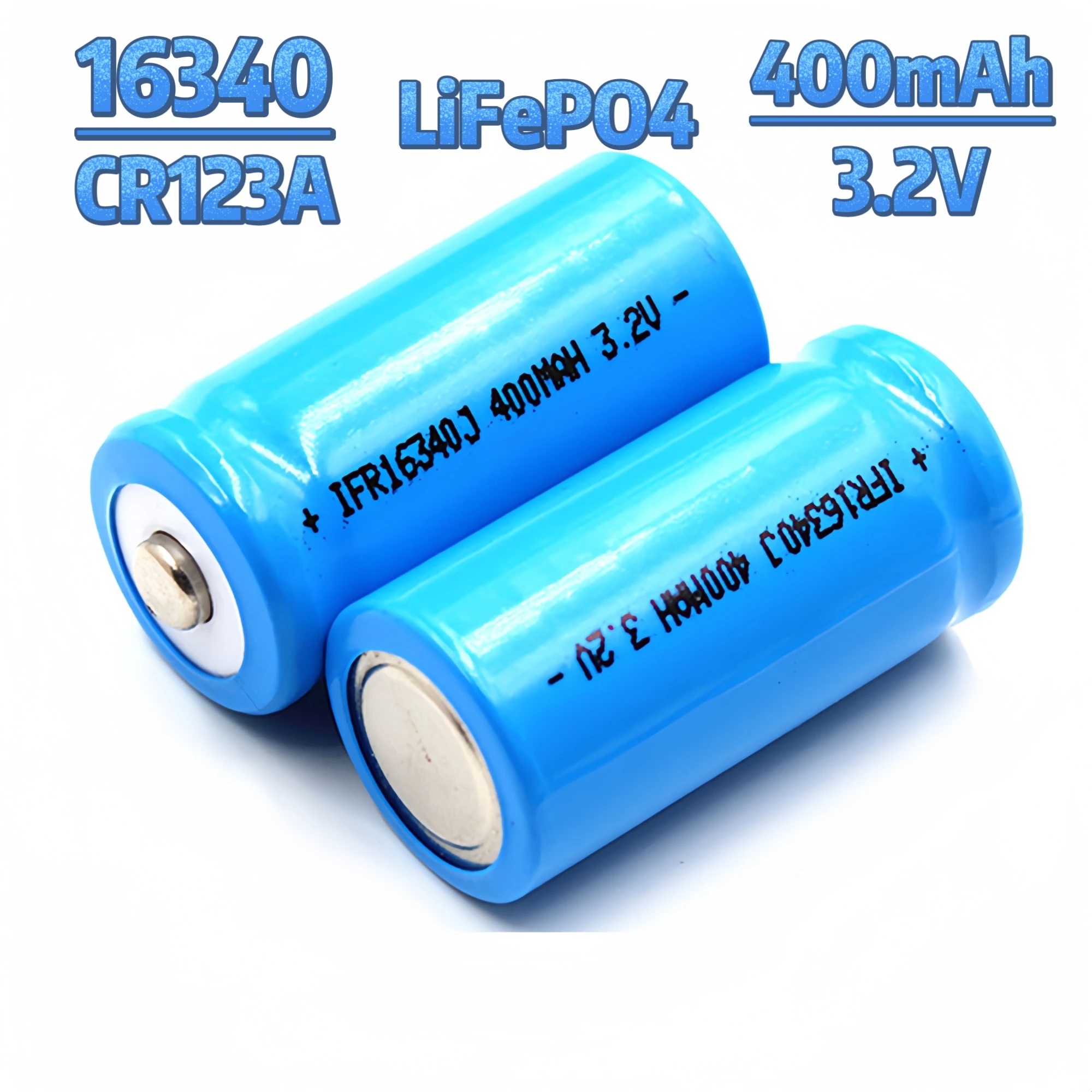 8 шт. 16340 LiFePO4 аккумулятор 3,2 В 400 мАч CR123A зарядное устройство для камеры дымовая сигнализация перезаряжаемый налобный фонарь Stun пистолеты для самообороны