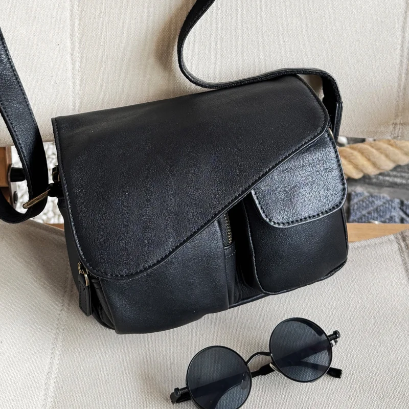 

Casual Men Crossbody Bag Genuine Leather Fashion Shoulder Bag High Quality Leather Original Messenger For 10.5 Inch iPad