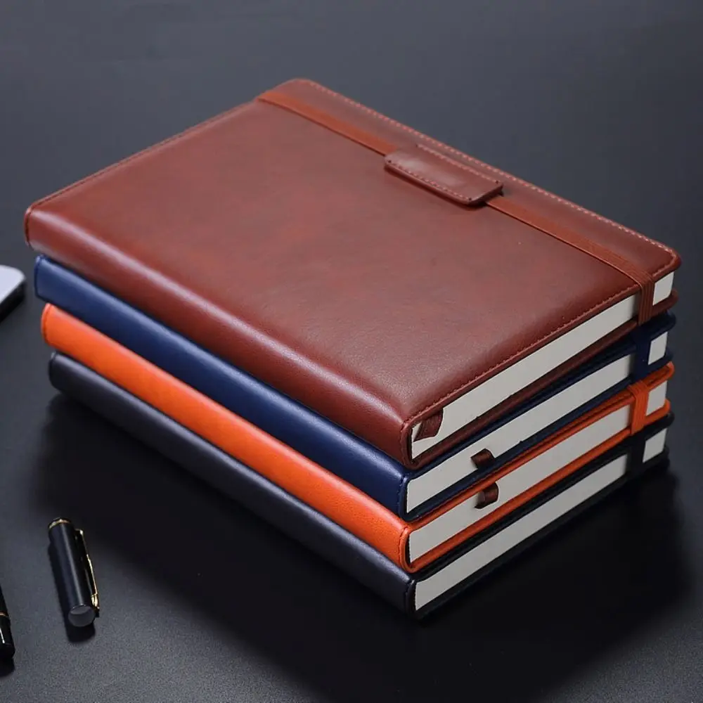 Work Planning PU Leather Meeting Noting High Quality Journal Diary Book Business Notepad A5 Notebook School Office Supplies