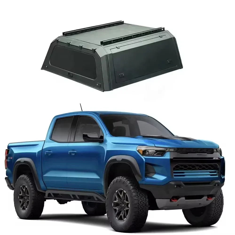 Hard Type Aluminum Alloy Topper Camper Pickup Tonneau Cover 4x4 Pickup Truck Canopy For Dodge ram 1500 5.7ft