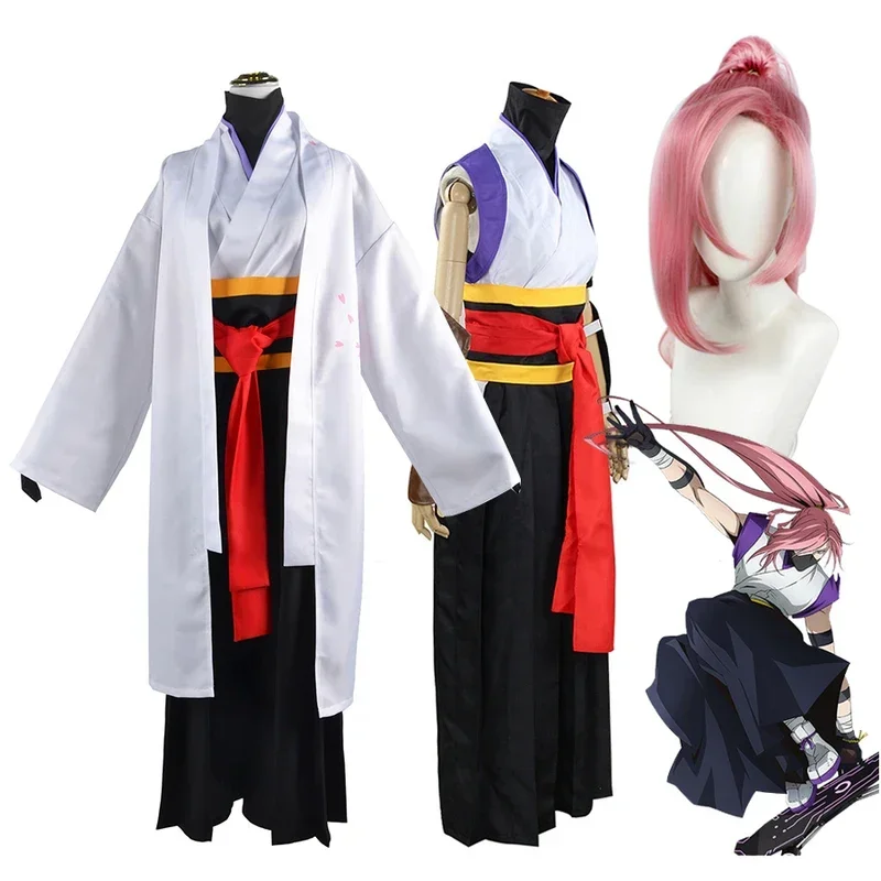 Anime Cosplay Sk8 the Infinity cherry blossom cosplay costumes costume sarockayashiki Kaoru suit wig Halloween costume outfits G