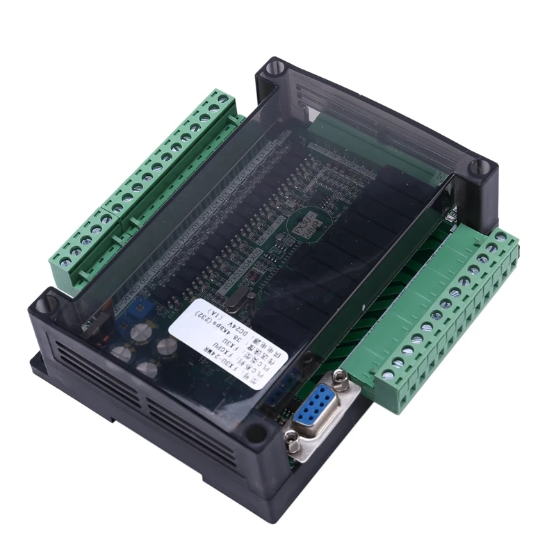 2X PLC Industrial Control Board FX3U-24MR High-Speed Household PLC Industrial Control Board PLC Controller Programmable