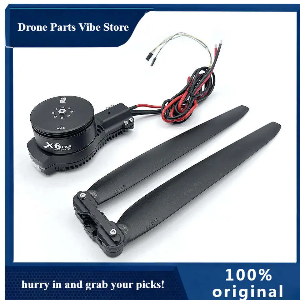 

Комплект APHobbywing Xrotor X6 Plus: Мотор и ESC 12S/14S, Зажим для лопастей 2480, Пропеллеры 6218 150KV 24 дюйма из карбона/пластика, Запчасти для радиоуправляемых моделей