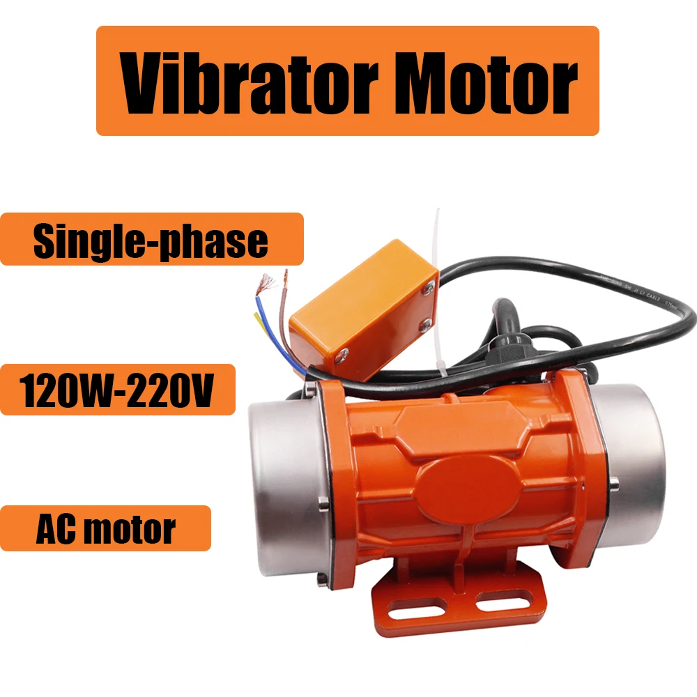 Concrete Vibrator Motor 120W AC 220V 3600rpm Single Phase Aluminum Alloy Motor for Vibrating Feeders Vibrating Screens