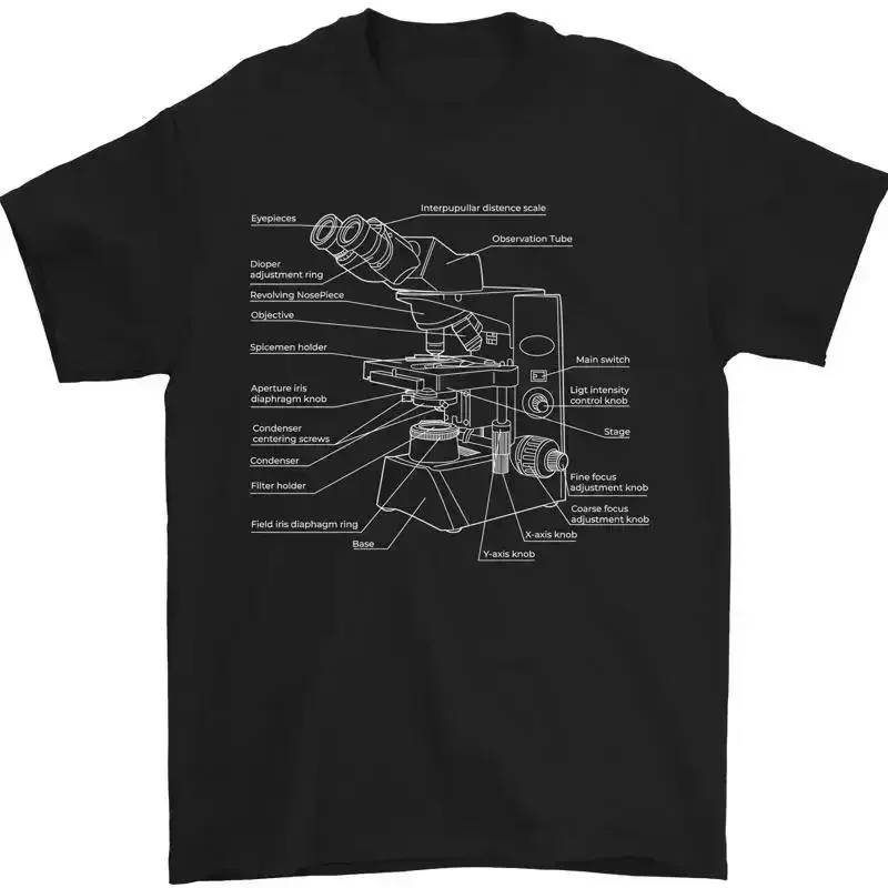 Men's Biology Microscope 100% Cotton TShirt