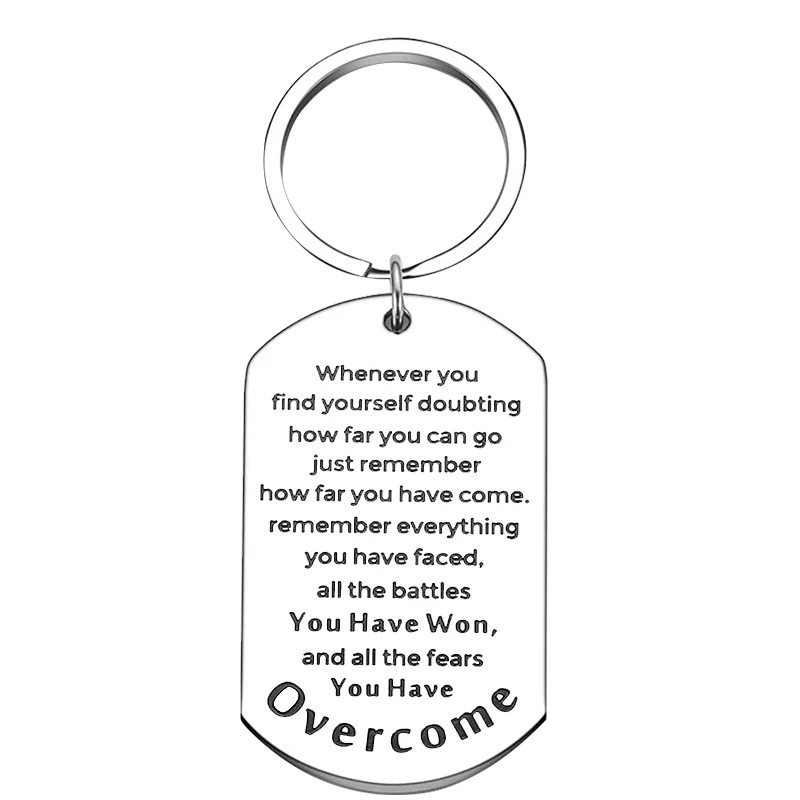 New Motivational Recovery Gifts Keychain Pendant Sobriety Sympathy Key Chains Whenever You Find Yourself Doubting