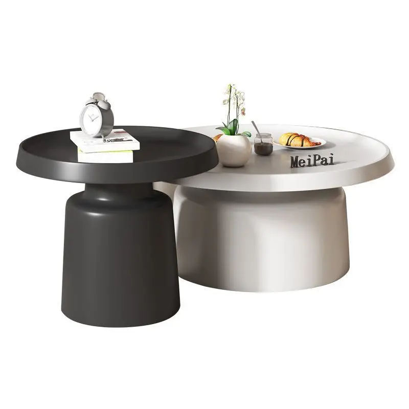 

Coffee table small apartment Nordic living room home simple modern home round martini combination