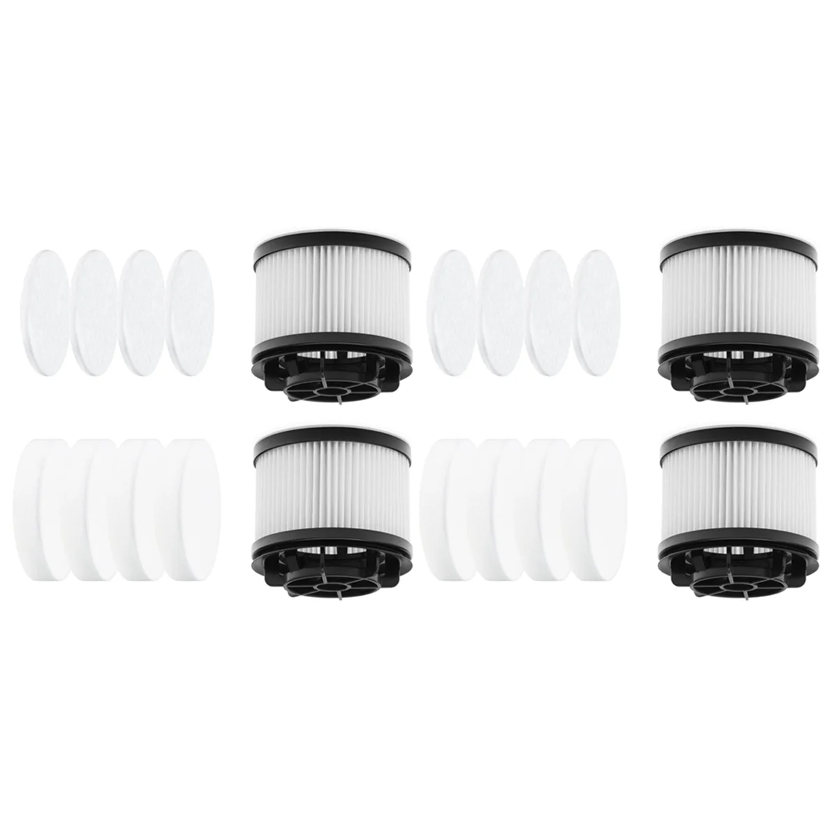 

A13G-Filters Replacement for Vacuum Cleaner LVAC-200 Vacuum Part, 8 Pre-Motor Foam Filters 4 HEPA Post-Motor Filters