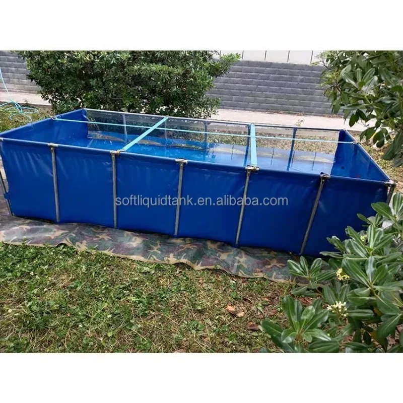 

Durable New Rectangular Galvanized Steel Pipe Aquaculture Equipment For Fish Ponds