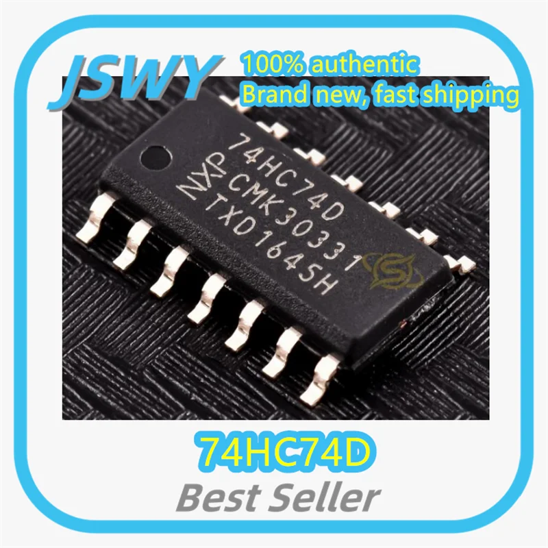 (10/50 قطعة) 74HC74D 74HC74 SOP14 ستة عكس شميت الزناد رقاقة في المخزون شحن سريع شحن مجاني