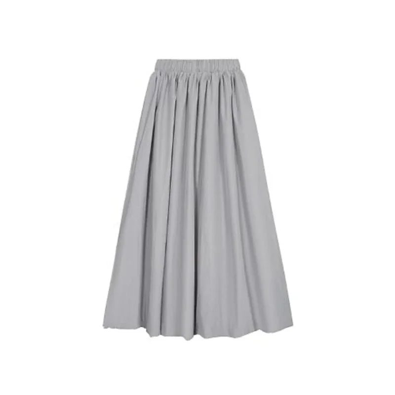 

Women's Grey A-line Cargo Skirt Vintage Streetwear Aesthetic Y2k Long Skirt Harajuku Korean Skirt 2000s Fashion Clothes Summer