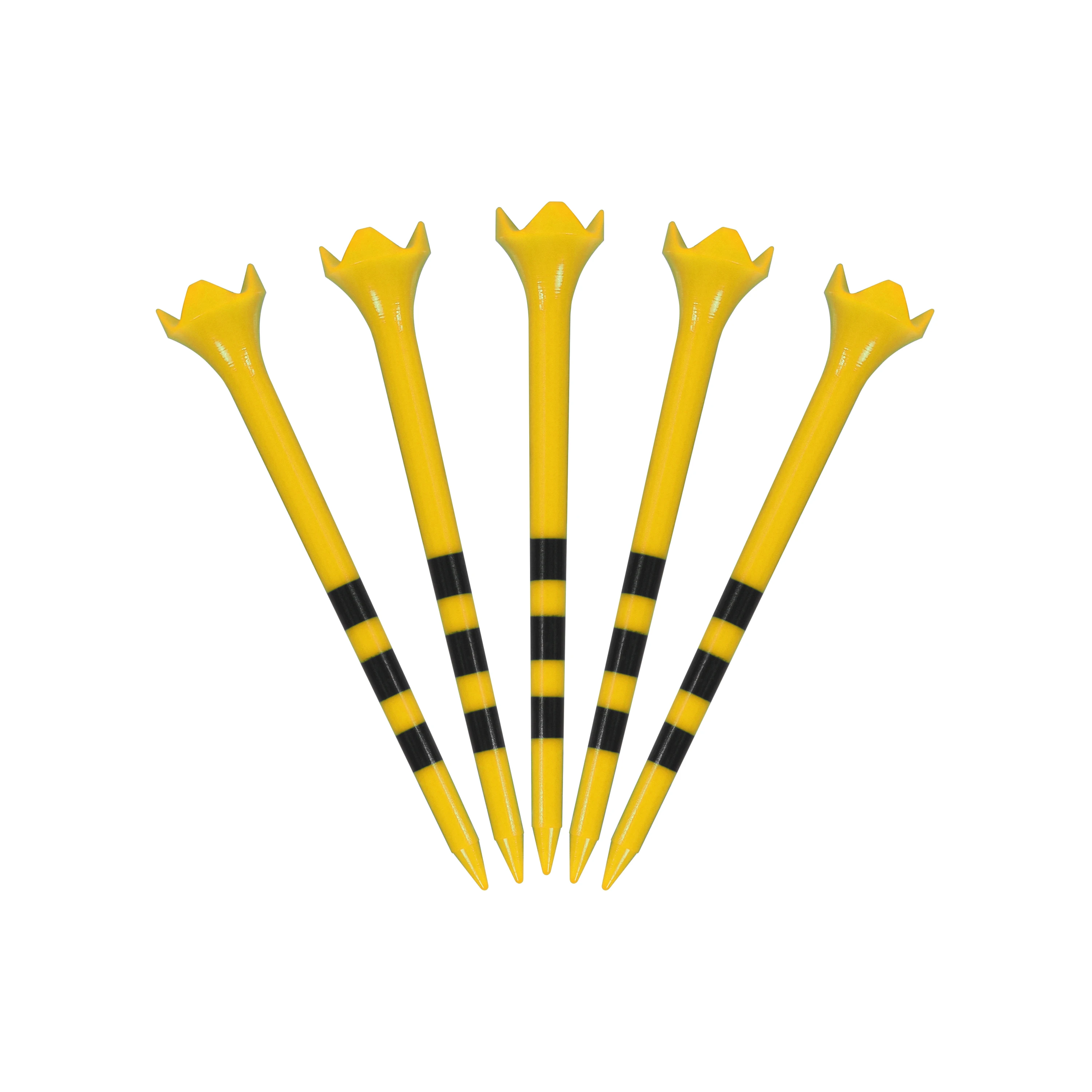 100 Stück Kunststoff-Golftees mit Höhenmarkierungen, geringer Reibung, 70 mm, 83 mm, mehrfarbige Golftees, Großpackung für alle Golfschläger – Detail 8