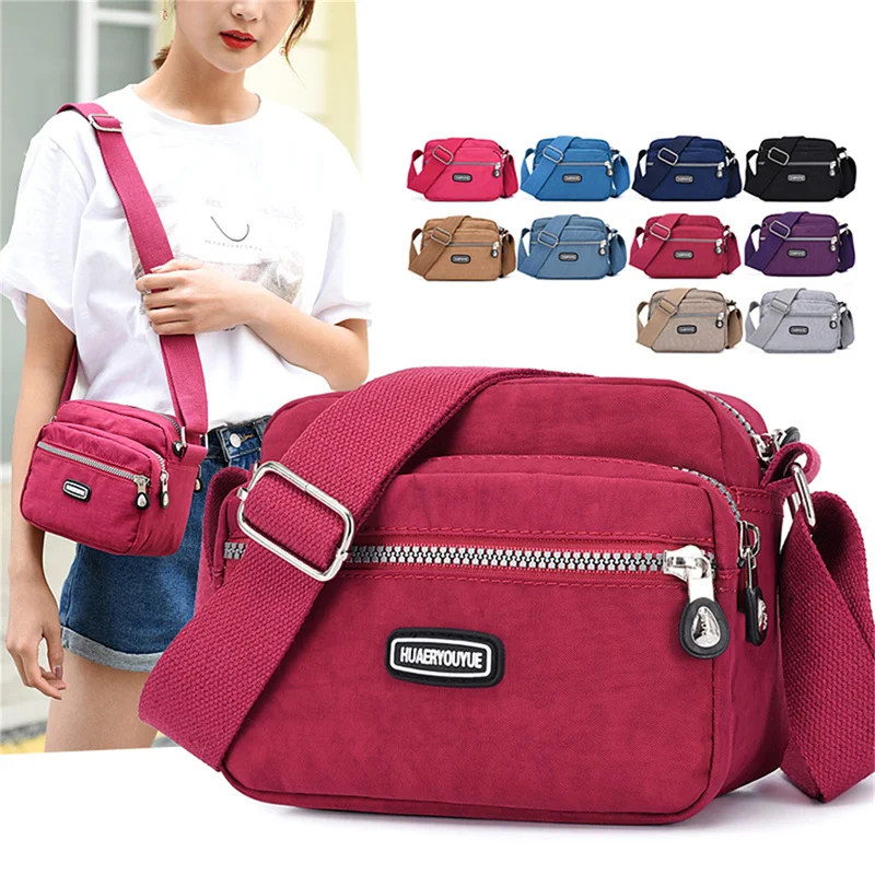 2023 Casual Designer Women Shoulder Bag Nylon Female Handbag Shoulder Bag Waterproof Girls Messenger Bags Crossbody Women Small