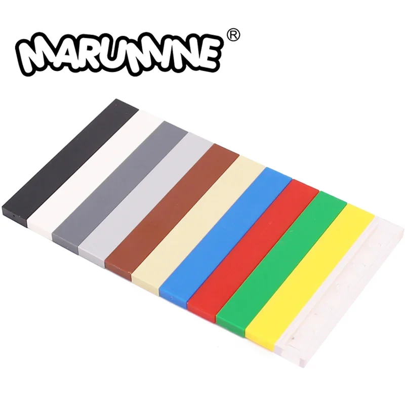 

Marumine 1x6 Tile Build Blocks Compatible 6636 Floor 50PCS Accessories Classic DIY MOC Bricks City House Bulk Parts Collection