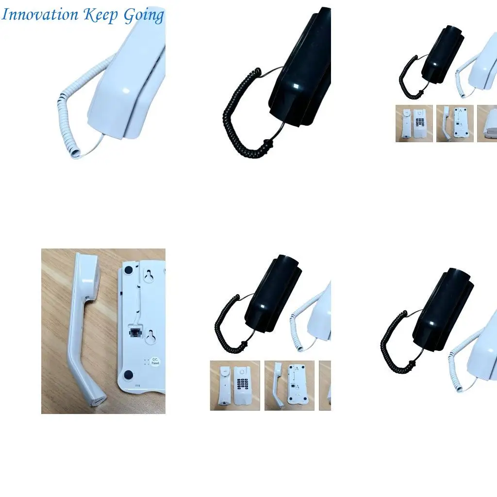 E65C Wall Phone Corded Telephone Home Phone Corded Wall Phone Landline Phone for Home