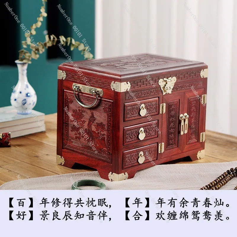 Velvet Jewelry Box Wooden Storage Case Elegant Jewelry Organizer Gift Box Decorative Home Storage for Rings Necklace Earrings