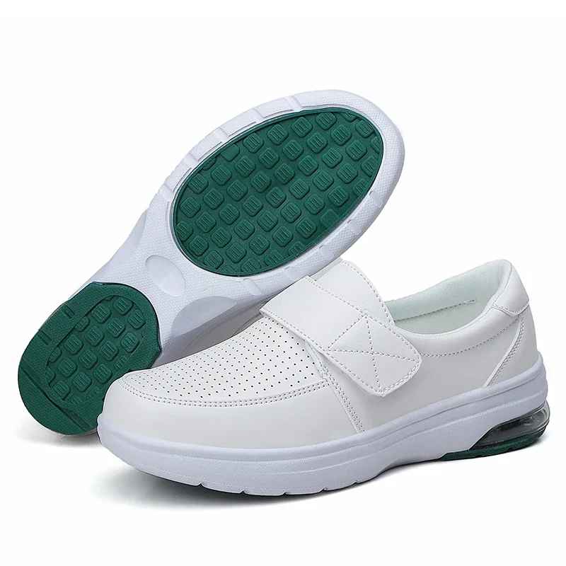 Comfortable Soft White Flat Shoes Air Casual Sneakers Shoes for Women Non-slip Breathable Women Non Slip Hospital Nurse Shoes